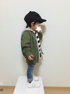 Yuzu𓈒𓏸𓐍さん（キッズ・80cm）の春コーディネート