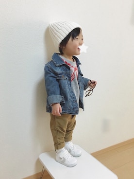 Yuzu𓈒𓏸𓐍さん（キッズ・80cm）の春コーディネート