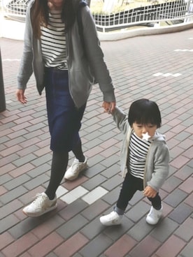 Yuzu𓈒𓏸𓐍さん（キッズ・80cm）の春コーディネート