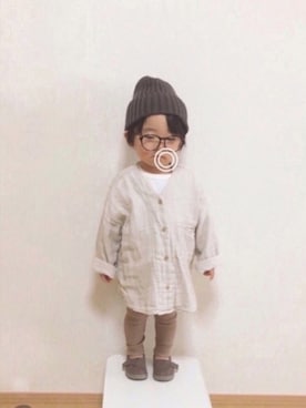 「TOMS（トムス）のアイテム（シューズ）」を使った、Yuzu𓈒𓏸𓐍さん（キッズ・80cm）の春コーディネート