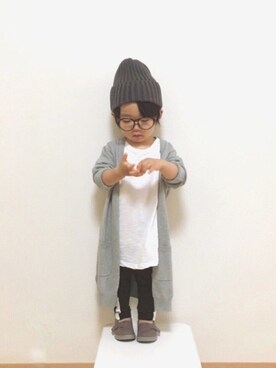 「TOMS（トムス）のアイテム（シューズ）」を使った、Yuzu𓈒𓏸𓐍さん（キッズ・80cm）の春コーディネート
