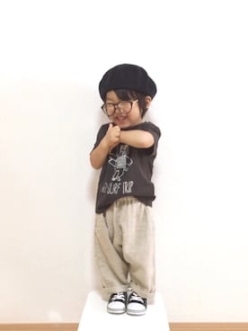 Yuzu𓈒𓏸𓐍さん(キッズ・80cm)の夏コーディネート