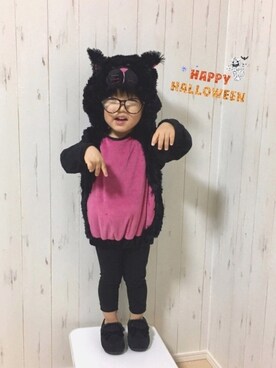 「wearhalloween2017」｜「アイテム（ラッピングキット）」を使った、Yuzu𓈒𓏸𓐍さん（キッズ・90cm）の秋コーディネート