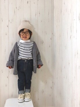 Yuzu𓈒𓏸𓐍さん（キッズ・90cm）の春コーディネート