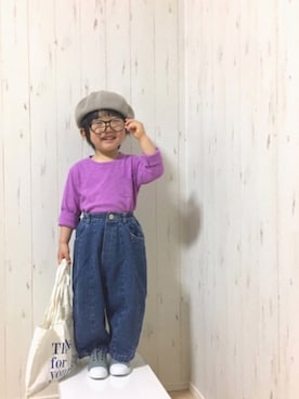 Yuzu𓈒𓏸𓐍さん（キッズ・90cm）の春コーディネート