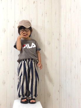 Yuzu𓈒𓏸𓐍さん（キッズ・90cm）の夏コーディネート