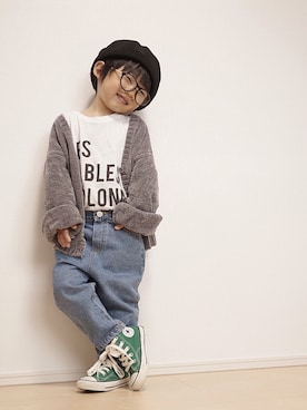 Yuzu𓈒𓏸𓐍さん（キッズ・90cm）の春コーディネート