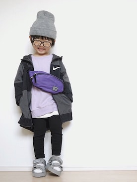 「green label relaxing（グリーンレーベルリラクシング）のアイテム（ブルゾン）」を使った、Yuzu𓈒𓏸𓐍さん（キッズ・90cm）の春コーディネート