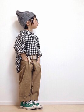 Yuzu𓈒𓏸𓐍さん（キッズ・90cm）の春コーディネート