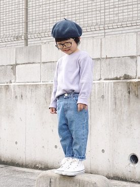 Yuzu𓈒𓏸𓐍さん（キッズ・100cm）の春コーディネート