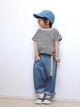 Yuzu𓈒𓏸𓐍さん(キッズ・100cm)の秋コーディネート