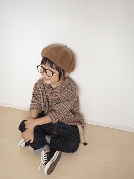 Yuzu𓈒𓏸𓐍さん（キッズ・100cm）の秋コーディネート