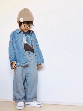 Yuzu𓈒𓏸𓐍さん（キッズ・100cm）の春コーディネート