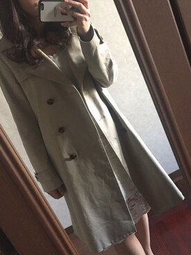 「URBAN RESEARCH ROSSO WOMEN（アーバンリサーチ　ロッソ）のアイテム（トレンチコート）」を使った、Mさん（レディース・156cm）の春コーディネート