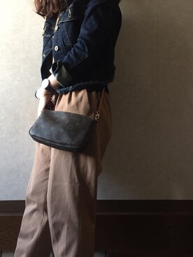 「COCO DEAL（ココディール）のアイテム（デニムジャケット）」を使った、Mさん（レディース・156cm）の春コーディネート