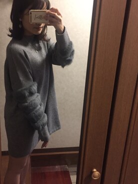 「アイテム（ピアス（両耳用））」を使った、Mさん（レディース・156cm・20代）の秋コーディネート