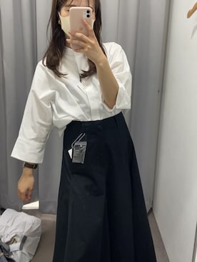 「UNIQLO+J」｜Mさん（レディース・157cm・20代）の夏コーディネート