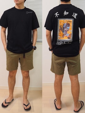 「Dunno（ドノウ）のアイテム」を使った、t.fashionさん（メンズ・170cm）の春コーディネート