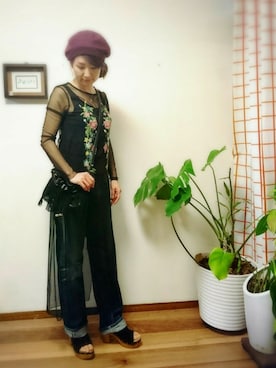 「ドラフトリーバイス」｜「アイテム（帽子）」を使った、moaninさん（レディース・161cm）の冬コーディネート