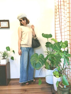 「Riletto（リレット）のアイテム」を使った、moaninさん（レディース・161cm）の夏コーディネート