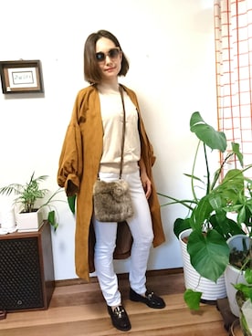 「fredy（フレディ）のアイテム」を使った、moaninさん（レディース・161cm）の秋コーディネート