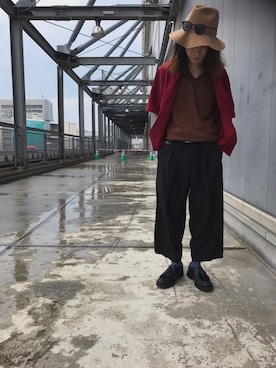 「Adam et Rope A・E・R（アダムエロペ）のアイテム（トップス）」を使った、Denさん（メンズ・169cm）の夏コーディネート