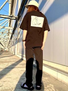 「JUNRED（ジュンレッド）のアイテム（サンダル）」を使った、Denさん（メンズ・169cm）の春コーディネート