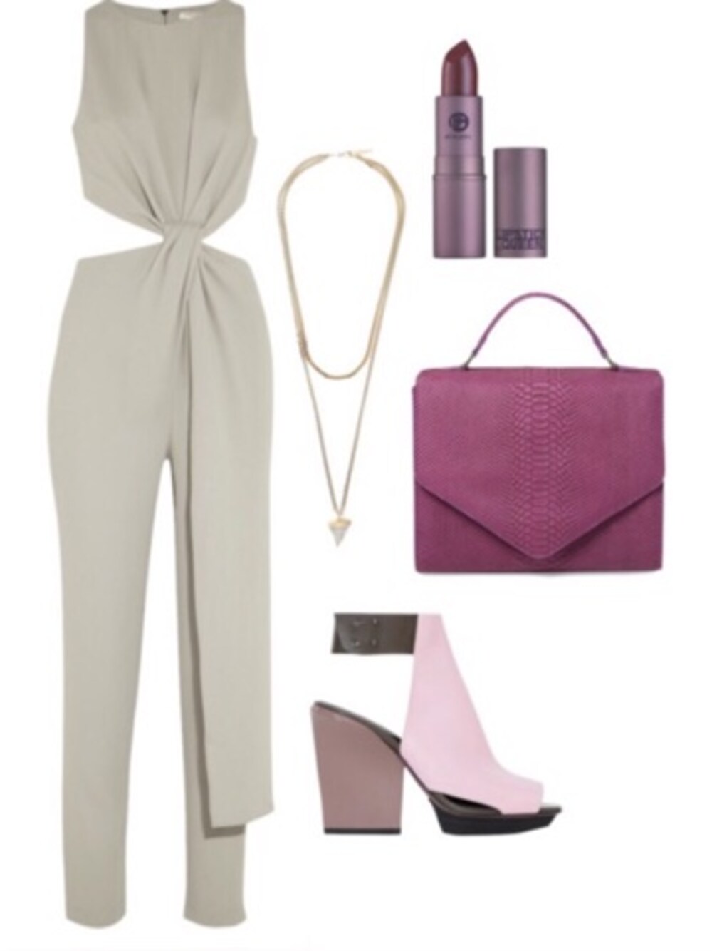 「3.1 phillip lim、ankle strap、BAG、clutch、Emily Cho、Halstone Heritage、heels、jumpsuit」｜Ali Levineさん（レディース）の夏コーディネートの1枚目の写真