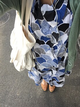「AS as know as（エーエス アズノウアズ）のアイテム（ワンピース）」を使った、あわびさん（レディース・154cm）の春コーディネート