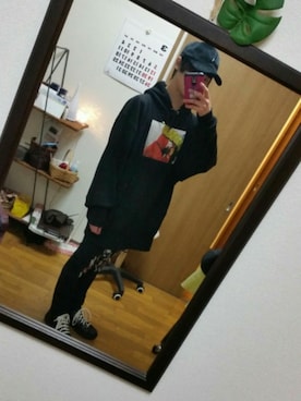 「L.H.P（エルエイチピー）のアイテム（キャップ）」を使った、RENYA∞@REBERTASさん（メンズ・169cm）の春コーディネート