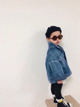 「GUコーデ」｜「アイテム（ラッピングキット）」を使った、syun★さん（キッズ・110cm）の冬コーディネート
