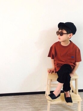 「部屋撮り」｜「アイテム（ラッピングキット）」を使った、syun★さん（キッズ・110cm）の春コーディネート