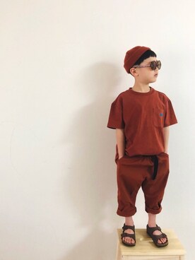 「ブラウンコーデ」｜「アイテム（ラッピングキット）」を使った、syun★さん（キッズ・110cm）の夏コーディネート