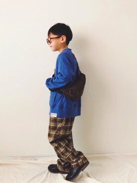「むすこーで」｜「アイテム（セットアップ）」を使った、syun★さん（キッズ・110cm）の秋コーディネート