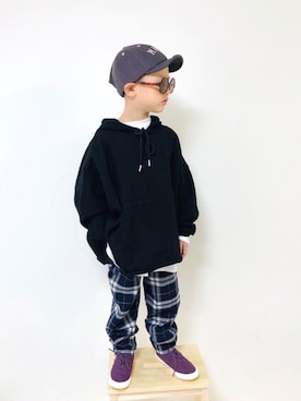 「コーデュロイキャップ」｜syun★さん（キッズ・110cm）の秋コーディネート