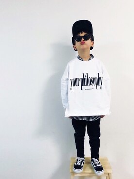 「アイテム（ラッピングキット）」を使った、syun★さん（キッズ・110cm）の春コーディネート