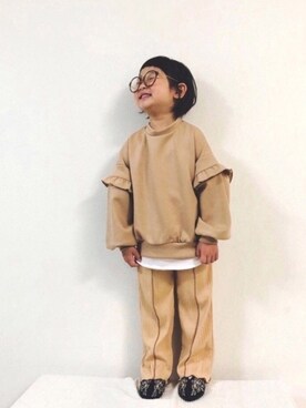 「おんなのこコーデ」｜「アイテム（スウェット）」を使った、syun★さん（キッズ・110cm）の春コーディネート