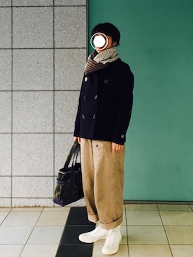 「Encachette（アンキャシェット）のアイテム」を使った、ヤエコさん（レディース・162cm）の冬コーディネート