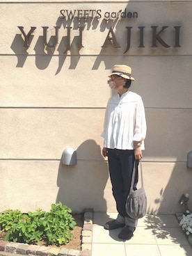 「saami crafts（サーミクラフト）のアイテム」を使った、ヤエコさん（レディース・162cm）の春コーディネート