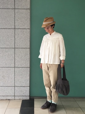 「saami crafts（サーミクラフト）のアイテム」を使った、ヤエコさん（レディース・162cm）の春コーディネート