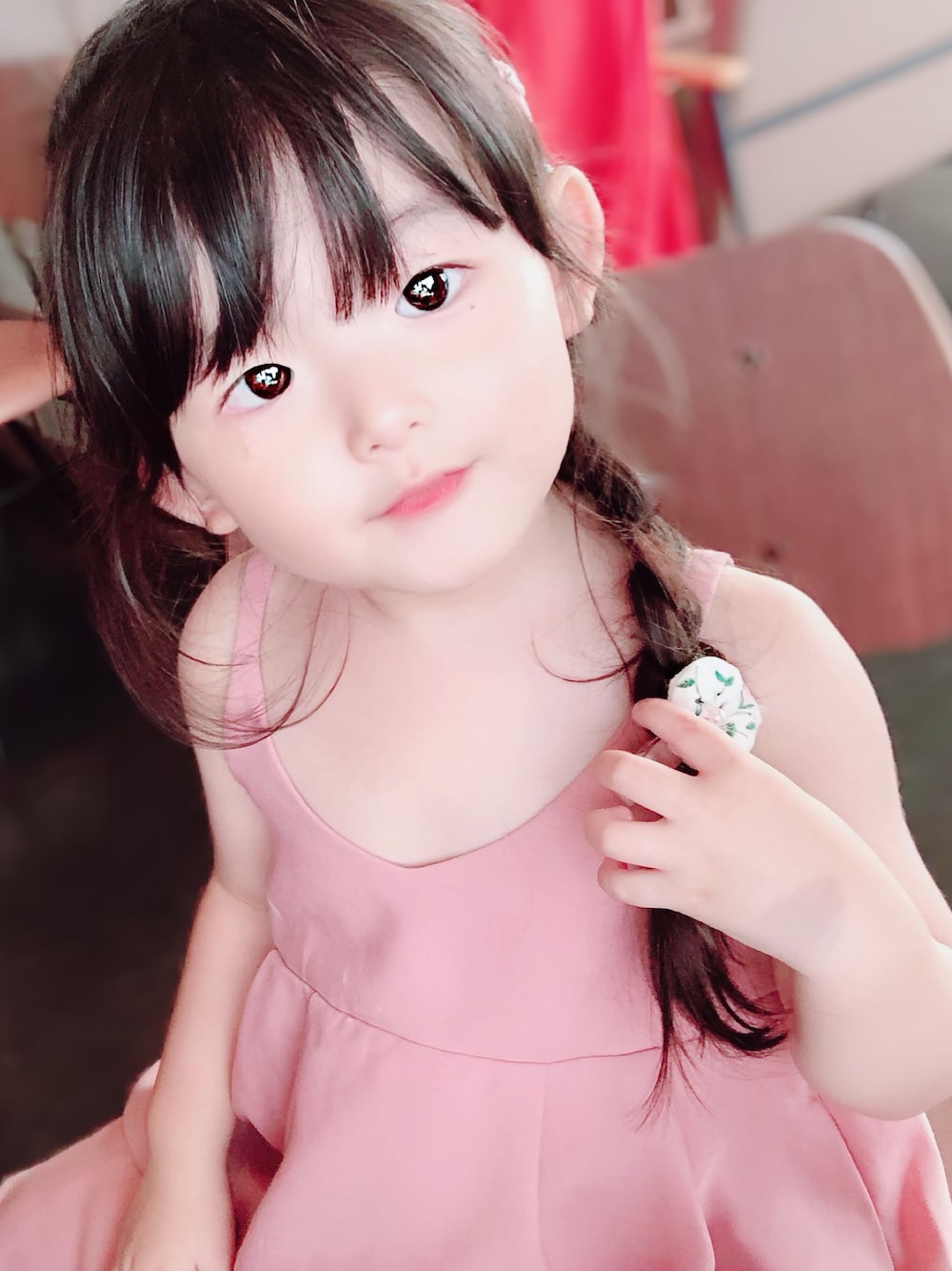 「ブリーズ、ブリーズキッズ、秋服、ピンクワンピース、３歳女の子、女の子コーデ、キッズコーデ」｜「BREEZEのWEB限定 バックリボンワンピース（ワンピース、ピンク系）」を使った、suzukaさん（レディース・90cm）の秋コーディネートの1枚目の写真