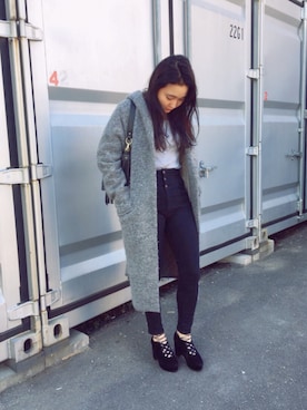 「loaf（ローフ）のアイテム」を使った、bakeさん（レディース・160cm）の冬コーディネート