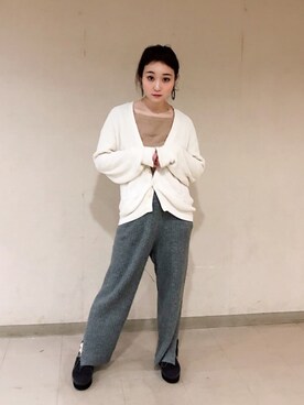「used mix」｜「アイテム（アクセサリー）」を使った、bakeさん（レディース・160cm）の冬コーディネート