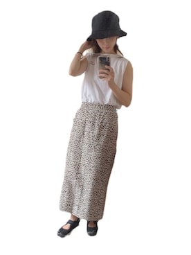 「Chico（チコ）のアイテム（Tシャツ/カットソー）」を使った、rinaさん（レディース・156cm）の夏コーディネート