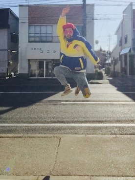 「スキーウェア」｜「アイテム（その他）」を使った、ことりの昭和ちゃん ✅さん（メンズ・171cm）の冬コーディネート