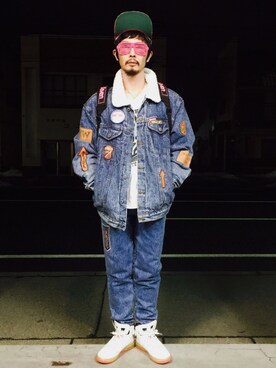 バックパック リュックを使った 80年代 のメンズ人気ファッションコーディネート Wear