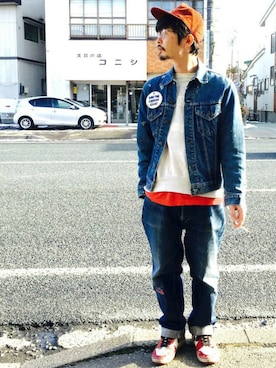 「ドラフトリーバイス」｜「アイテム（その他）」を使った、ことりの昭和ちゃん ✅さん（メンズ・171cm）の春コーディネート