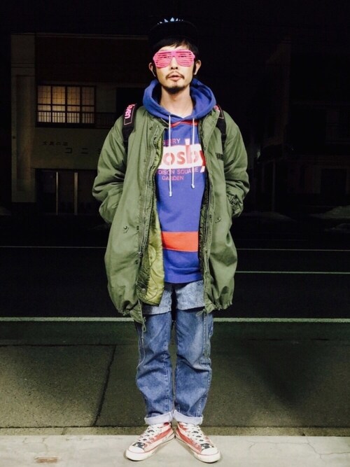 ことりの昭和ちゃん ｜VINTAGEのミリタリージャケットを使ったコーディネート - WEAR