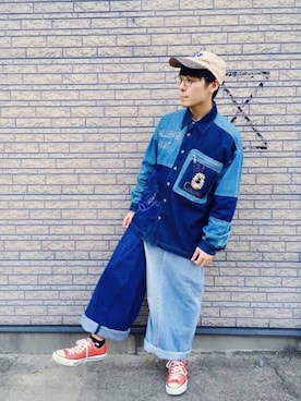 「COBICOBI（コビコビ）のアイテム」を使った、ことりの昭和ちゃん ✅さん（メンズ・167cm）の春コーディネート