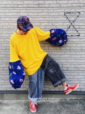 「COBICOBI（コビコビ）のアイテム」を使った、ことりの昭和ちゃん ✅さん（メンズ・167cm）の春コーディネート